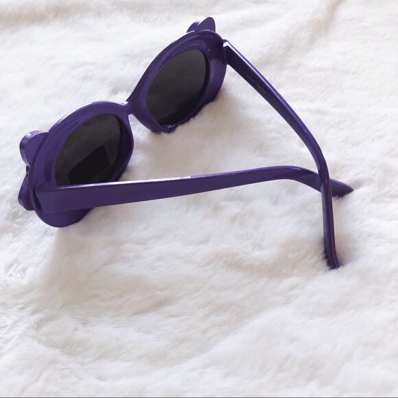 Everly Purple Toddler Girl Fashion Bow Sunglasses - Picture 5 of 8